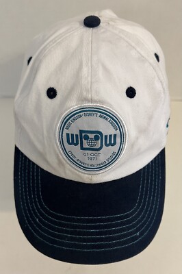 Walt Disney World Hat 2019 White Blue Legacy Patch Contrast Stitch OSFA-image