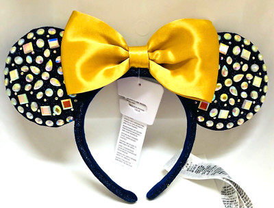 Disney Walt Disney World 50th Anniversary Jeweled Minnie Ears Headband Adult-image