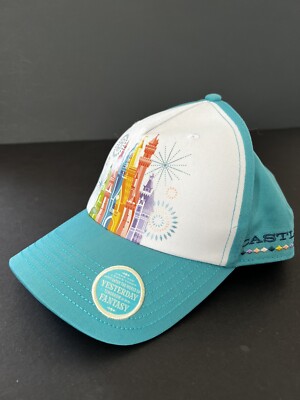 2022 Pastel Disney Parks Castles of Disney Trucker Hat Baseball Cap NEW Tags-image