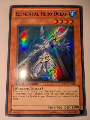 Elemental Hero Ocean (CT07-EN018) - Super - Limited - NM-image