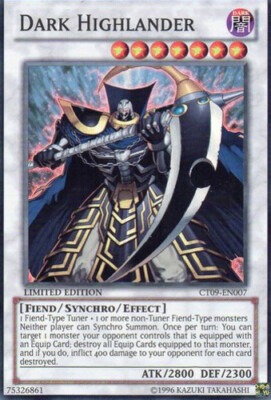 Dark Highlander - CT09-EN007 - Super Rare - Limited Edition NM YuGiOh!  2012 Col-image