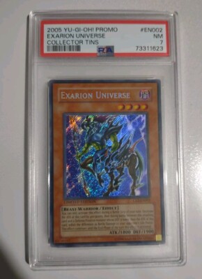Yu-Gi-Oh Card TCG PROMO Exarion Universe 2005 Collectors Tins CT2-EN002 PSA NM 7-image