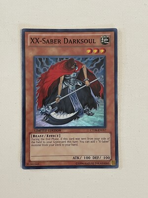 Yu-Gi-Oh! TCG XX-Saber Darksoul 2011 Collectors Tins CT08-EN017 Limited Super...-image