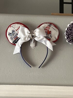 Minnie Mickey Mouse Ears headband Disney Yacht Sailing Boat HANDMADE-image