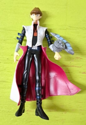 Yugioh Seto Kaiba figure WITH DUEL DISK Kazuki Takahashi 1996 Mattel-image