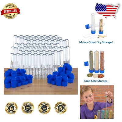 Steve Spangler's 120 Pack Large Plastic Test Tubes - Safe for Kids' Experiments-image