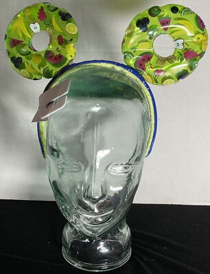 DISNEY PARKS SWEET SUMMER INFLATABLE POOL FLOAT MICKEY MOUSE EARS HEADBAND-image