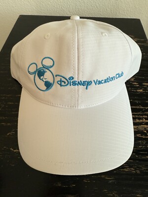 Disney Vacation Club Member Cap White & Blue Embroidered Adjustable Hat-image