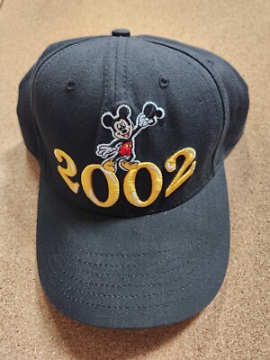 Walt Disney World Vintage Mickey Mouse Embroidered 2002 Ears To You Ball Cap Hat-image