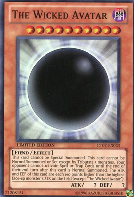 The Wicked Avatar - CT07-EN023 - Super Rare - Limited Edition x1 Lightly Played-image