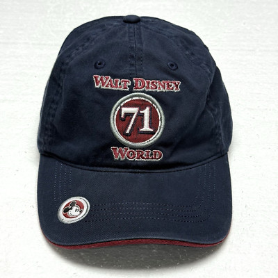 Walt Disney World 71 Hat Cap Adjustable Strap Back Blue-image