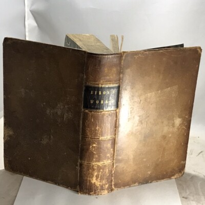 1844 The Works of Lord Byron: In Verse and Prose; His Letters, Journals -Leather-image