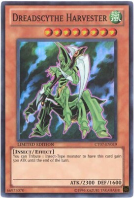 Yu-Gi-Oh Card - CT07-EN019 - DREADSCYTHE HARVESTER (super rare holo)  - NM/Mint-image