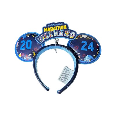 2024 Disney Parks runDisney Walt Disney World Marathon Minnie Ear Headband-image