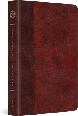 ESV Journaling New Testament, Inductive Edition (TruTone, Burgundy/Red) - OOP-image
