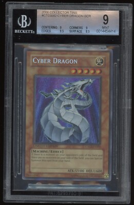 Yu-Gi-Oh! BGS 9 Cyber Dragon 2006 Collector's Tins CT03-EN002 Secret Rare-image