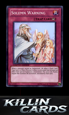 Solemn Warning CT08-EN015 Super Rare 2011 Collectors Tins YuGiOh Card NM-image