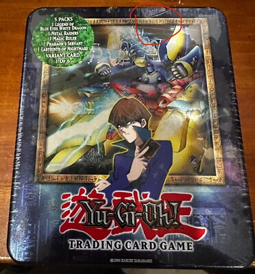 Rare! YUGIOH 2003 Kaiba XYZ Dragon Canon Collectors Tin SEALED w/ booster packs-image