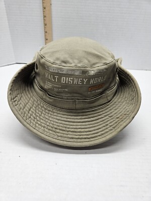 Walt Disney World Safari Boonie Bucket Hat  Adult One Size Canvas Chin Strap Cut-image