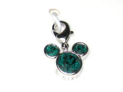 Arribas Disney Charm ✿ Mickey Birthstone May ✿ Made with Crystals from Swarovski-image