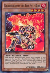 1x Brotherhood of the Fire Fist - Bear - Li NM Eng YuGiOh - 2013 Collectors Tins-image