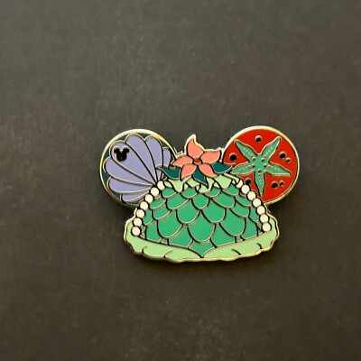 WDW - Ariel - Ear Hats - Hidden Disney 2024 - Little Mermaid Disney Pin 163892-image