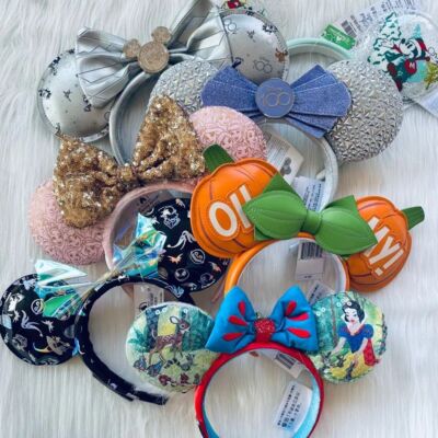 Disney Parks Loungefly 2024 Mickey Ears Rapunzel Tangled Pascal Belle Headband-image