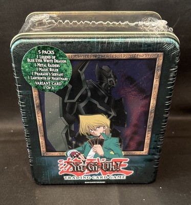 2003 Yugioh Collector Tin, Joey/Iron Knight, MINT!, Fact Sealed &Case Fresh K4-image