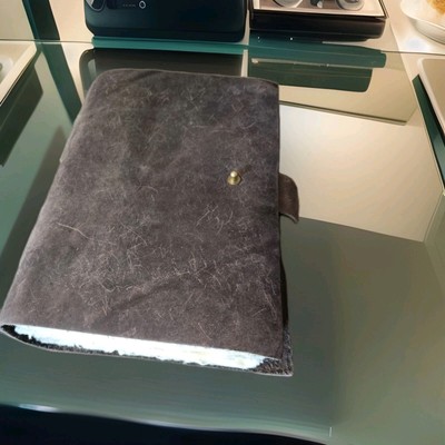 Leather Bound Vintage Journal for Women Men Book of Shadow Lock Closure 200 Page-image