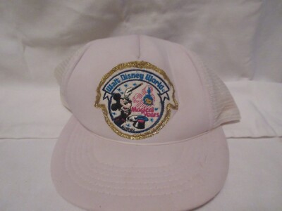 1991 Hard-To-Find Logo Walt Disney World 20 Magical Years Anniversary White Cap-image