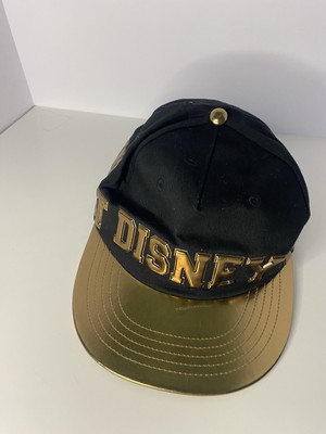 Walt Disney World Disney Cap Hat Black & Gold Snapback Hat Adjustable Adult-image