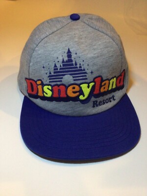 Disney Parks Disneyland Retro 1955 Grey Gray Flat Bill Hat Baseball Snapback Cap-image