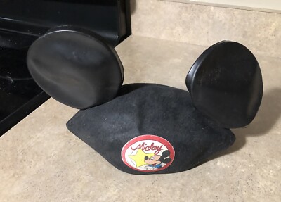 Vintage Mickey Mouse Ears Hat CAP Walt Disney World Souvenir-image