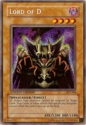 Lord of D. BPT-004 - Secret Rare - Moderately Played Limited YuGiOh! TCG-image