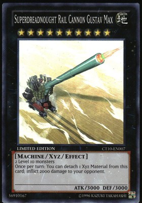 Yu-Gi-Oh! - Superdreadnought Rail Cannon Gustav Max 2013 CT10-EN007 SR LE-image